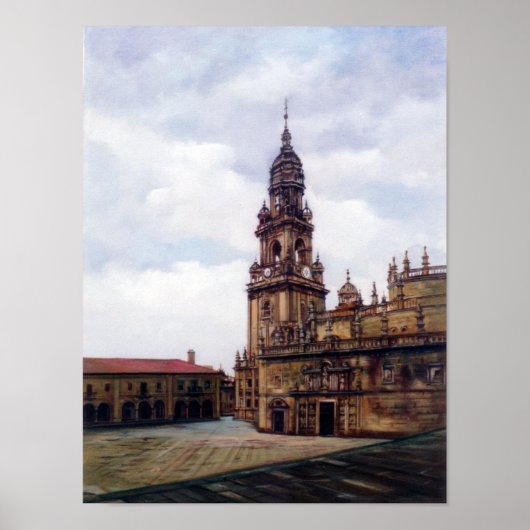 Torre del Reloj (Santiago de Compostela. A Coruña) ポスター (正面)