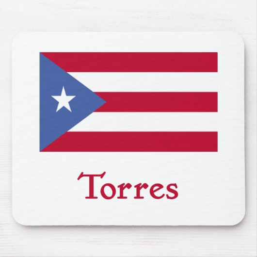 Torresのプエルトリコ人の旗 マウスパッド (正面)