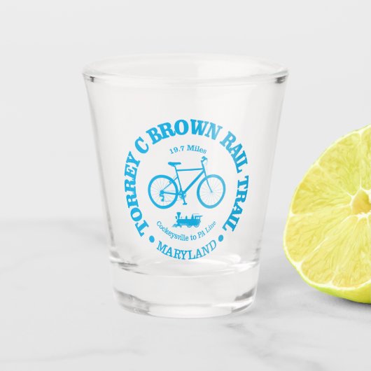Torrey C Brown Rail Trail (サイクリング) ショットグラス (正面)
