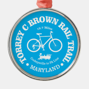 Torrey C Brown Rail Trail (サイクリング) メタルオーナメント