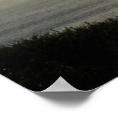 Torrey Pineシルエットマットキャンバス ポスター (角)