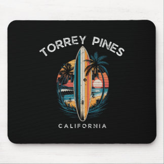 Torrey Pines Beach California Men Women Surfing  マウスパッド