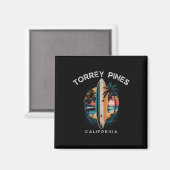 Torrey Pines Beach California Men Women Surfing  マグネット (正面/裏面)