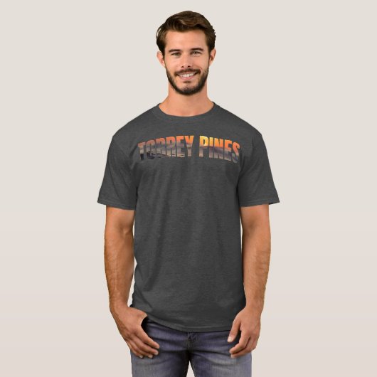 Torrey Pines State Beach Surf California Sunset Tシャツ (正面フル)