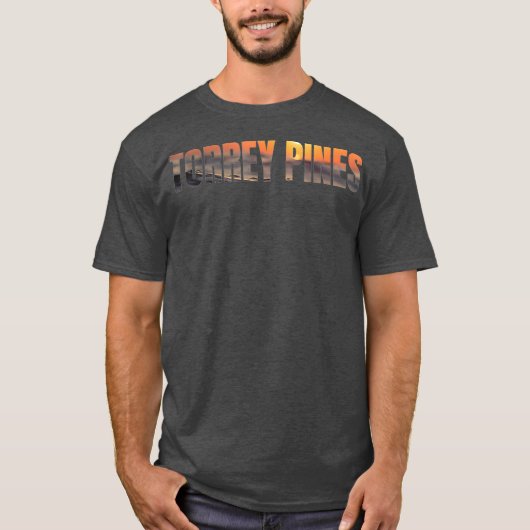 Torrey Pines State Beach Surf California Sunset Tシャツ (正面)
