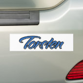 Torsten名blue AufkleberステッカーAutoaufkleber バンパーステッカー (車上)
