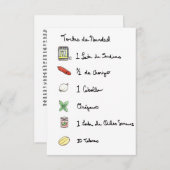 Tortas de Navidad /クリスマスメキシカンサンドイッチ 招待状 (正面/裏面)