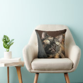 tortie cat pillow クッション (椅子)