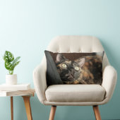 tortie cat pillow ランバークッション (椅子)