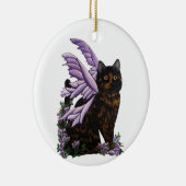 Tortie Cat Tortoiseshell Fairy Ornament セラミックオーナメント (右)