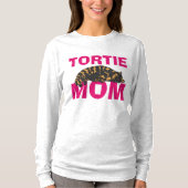 TORTIE tortoiseshell CAT MOM Tシャツ (正面)
