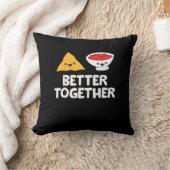 Tortilla Chips And Salsa Better Together Cute Food クッション (ブランケット)