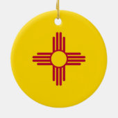 Tortilla Personalized Zia Christmas Gift セラミックオーナメント (裏面)