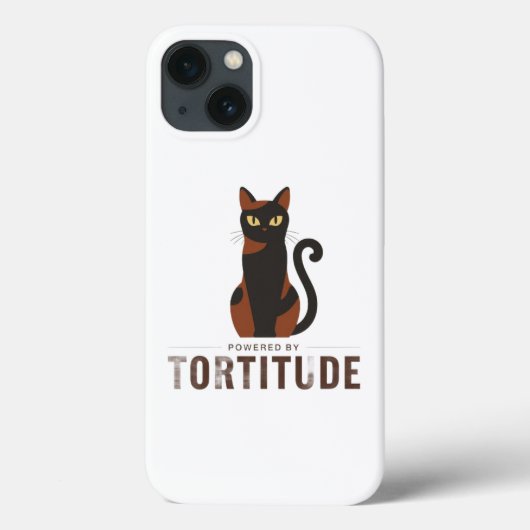 Tortitudeに支配される かわいい猫のスマホケース Case-Mate iPhoneケース (裏面)