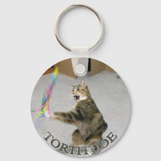 Tortitude cat keychain キーホルダー (裏面)