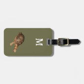 Tortoise – 荷物タグのモノグラムを追加 ラゲッジタグ (正面横)