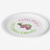 Tortoise Birthday Partyプレート- Turtle誕生日 ペーパープレート (アングル)