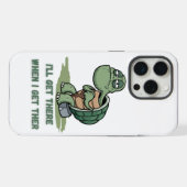 Tortoise cartoon tshirt iPhoneケース (裏面横)