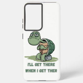 Tortoise cartoon tshirt samsung galaxy s21+ケース