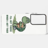 Tortoise cartoon tshirt samsung galaxyケース (裏面横)