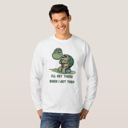 Tortoise cartoon tshirt tシャツ (正面フル)