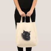 Tortoise Shell Catの顔バッグ トートバッグ (正面(商品))