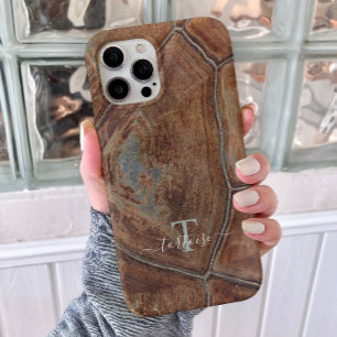 Tortoise Shell Patternアニマルプリントケース/モノグラム iPhone 15 Pro Maxケース