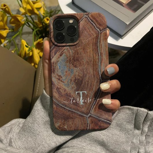 Tortoise Shell Patternアニマルプリントケース/モノグラム Case-Mate iPhoneケース