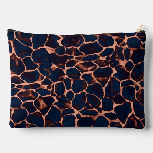 Tortoise Shell Personalized Monogram  アクセサリーポーチ (裏面)