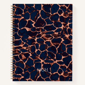 Tortoise Shell Personalized Monogram Journal ノートブック