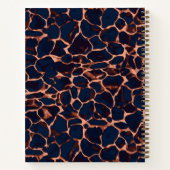 Tortoise Shell Personalized Monogram Journal ノートブック (裏面)