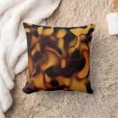 Tortoise Shell Turtle Shell Pattern Amber Brown クッション (ブランケット)