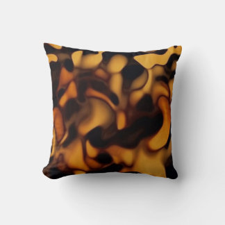 Tortoise Shell Turtle Shell Pattern Amber Brown クッション