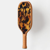 Tortoise Shell Turtle Shell Pattern Amber Brown ピックルボールラケット (左)