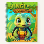 Tortoise Unique Box Turtle Woodland Wildlife 🐢 ノートブック (正面)