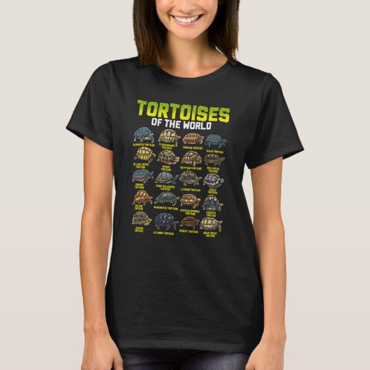Tortoises Animal of the World Reptile Tortoise Tur Tシャツ (正面)