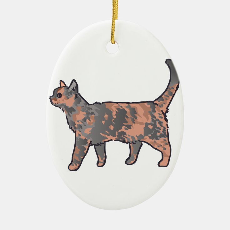 Tortoiseshell猫 セラミックオーナメント Zazzle Co Jp