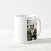 Tortoiseshellおよび白い猫 コーヒーマグカップ (正面右)