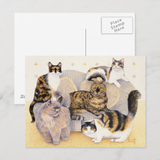 Tortoiseshellの女性 ポストカード (正面/裏面)