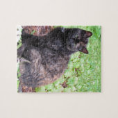 Tortoiseshellの黒猫の庭 ジグソーパズル (横)