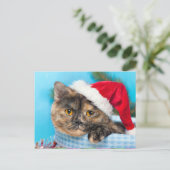 Tortoiseshellキャットパーフェクトホリデーシーズン シーズンポストカード (スタンド正面)