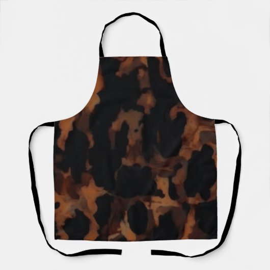 Tortoiseshellシームレスパターン、シックなTortoiseShell エプロン (正面)