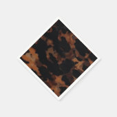 Tortoiseshellシームレスパターン、シックなTortoiseShell スタンダードカクテルナプキン (角)