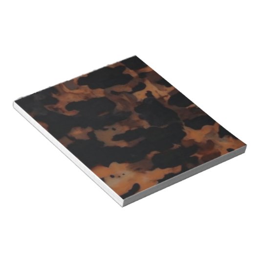 Tortoiseshellシームレスパターン、シックなTortoiseShell ノートパッド (アングル)
