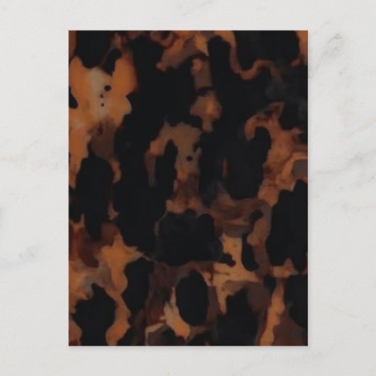 Tortoiseshellシームレスパターン、シックなTortoiseShell ポストカード (正面)