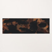 Tortoiseshellシームレスパターン、シックなTortoiseShell ヨガマット (裏面(横))