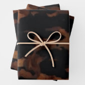 Tortoiseshellシームレスパターン、シックなTortoiseShell ラッピングペーパーシート (インサイチュ)