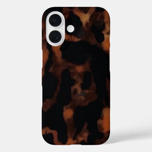 Tortoiseshellシームレスパターン、シックなTortoiseShell Case-Mate iPhoneケース (裏面)