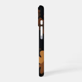 TortoiseShellヴィンテージレトロ、Tortoiseshellパターン iPhone 16ケース (左側面)