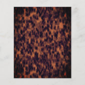 Tortoiseshell 30th誕生日バジェット紙招待状 (裏面)